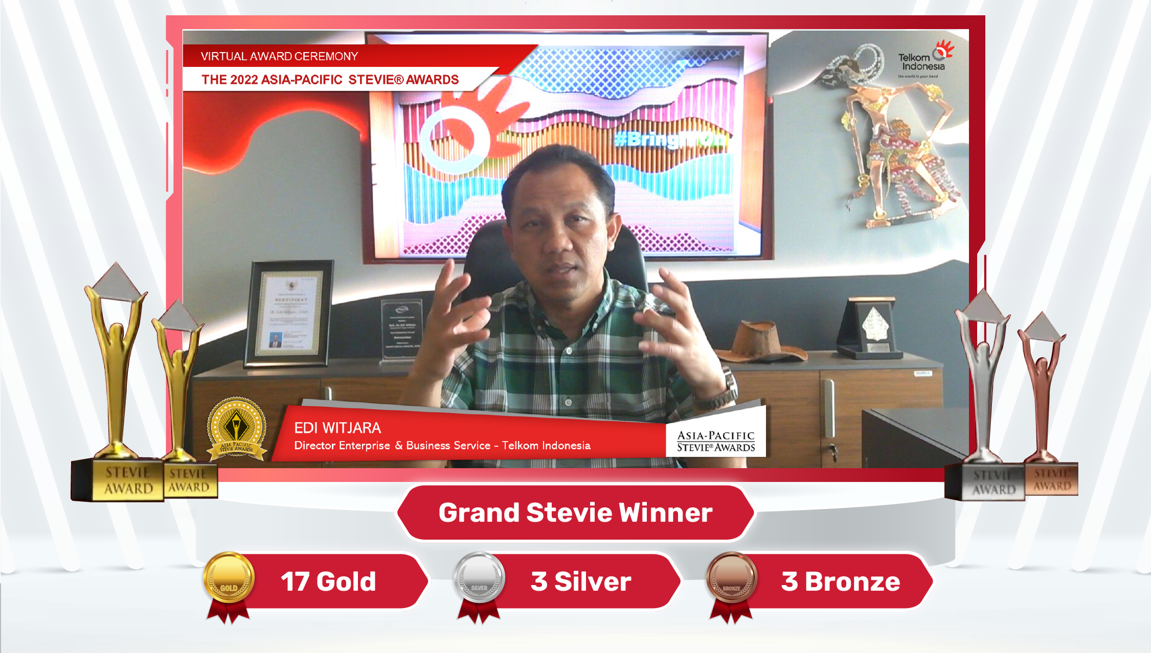 Telkom Kembali Raih The Grand Stevie Award for Organization of The Year