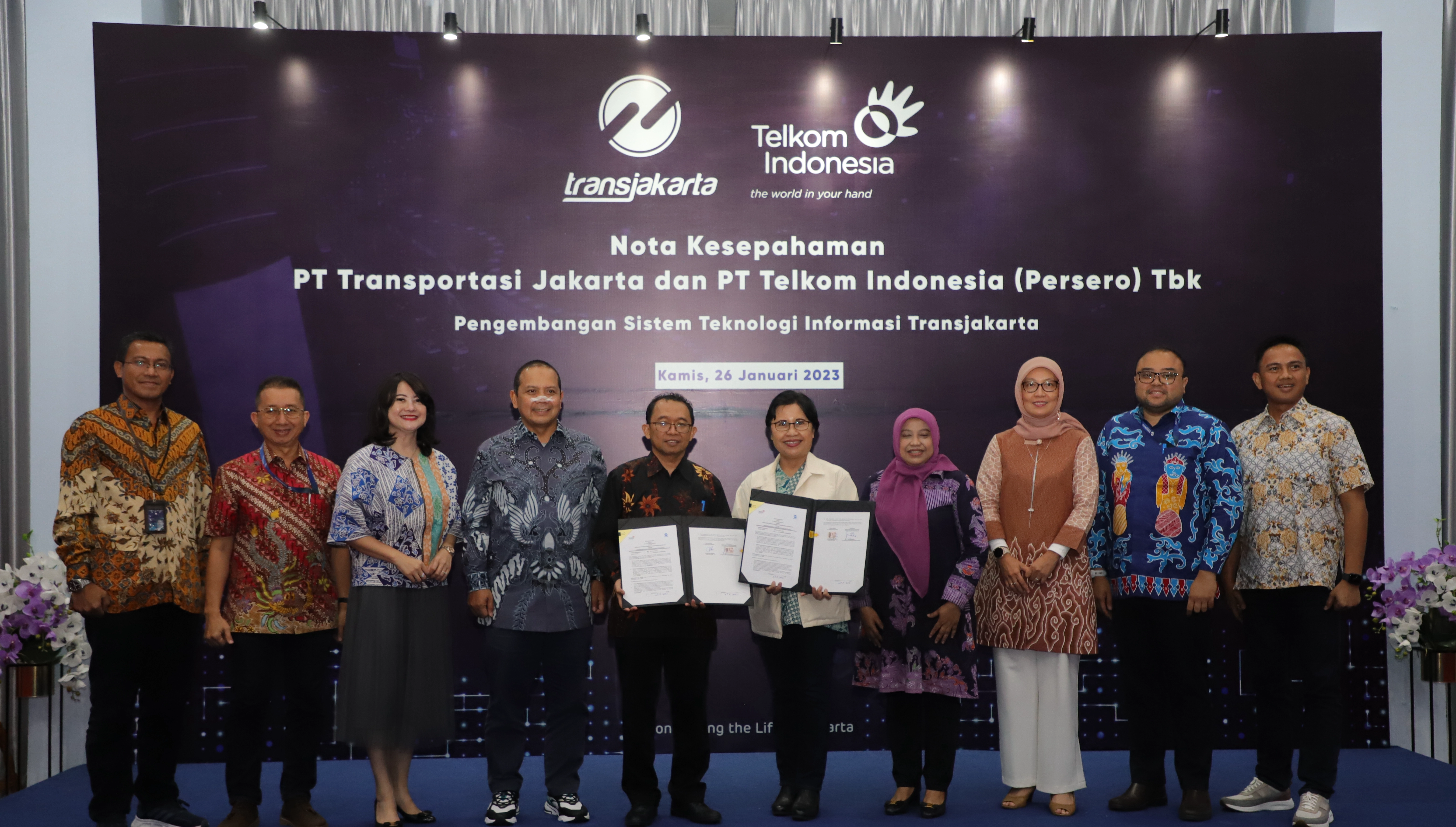 Telkom dan Transjakarta Kolaborasi Kembangkan Sistem Teknologi Informasi