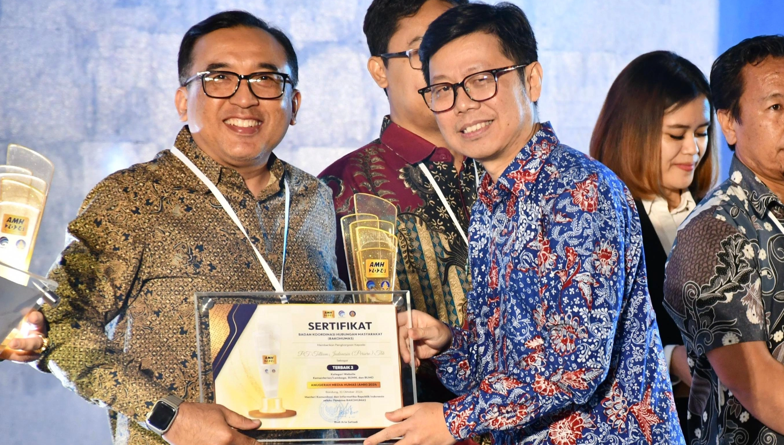 Telkom Terima 3 Penghargaan Anugerah Media Humas 2024